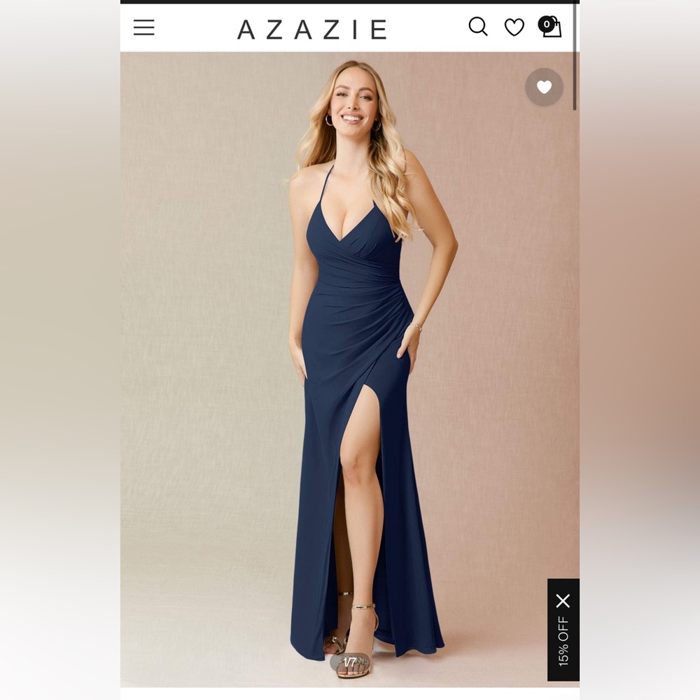 Dark Navy Azazie Bridesmaid Dress